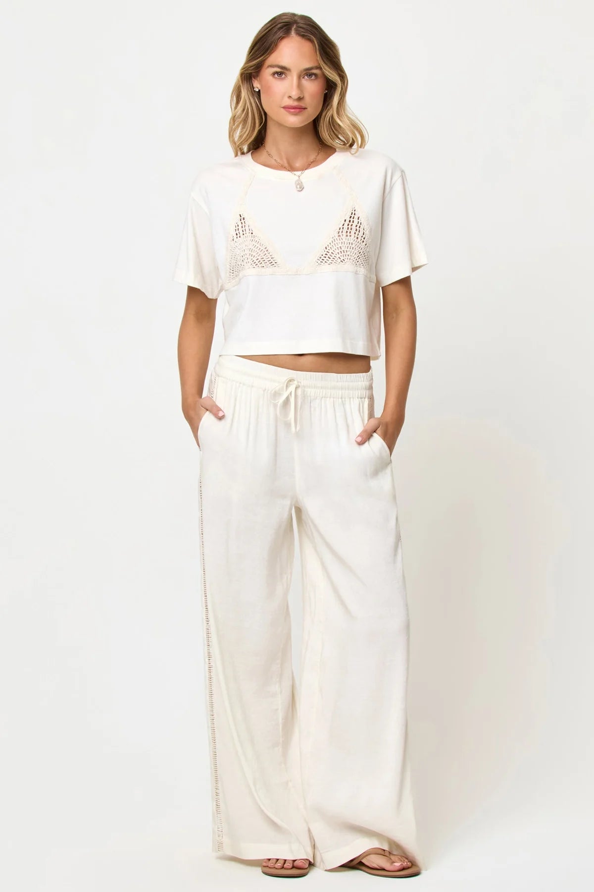 CORE TOP in Cream/Natural