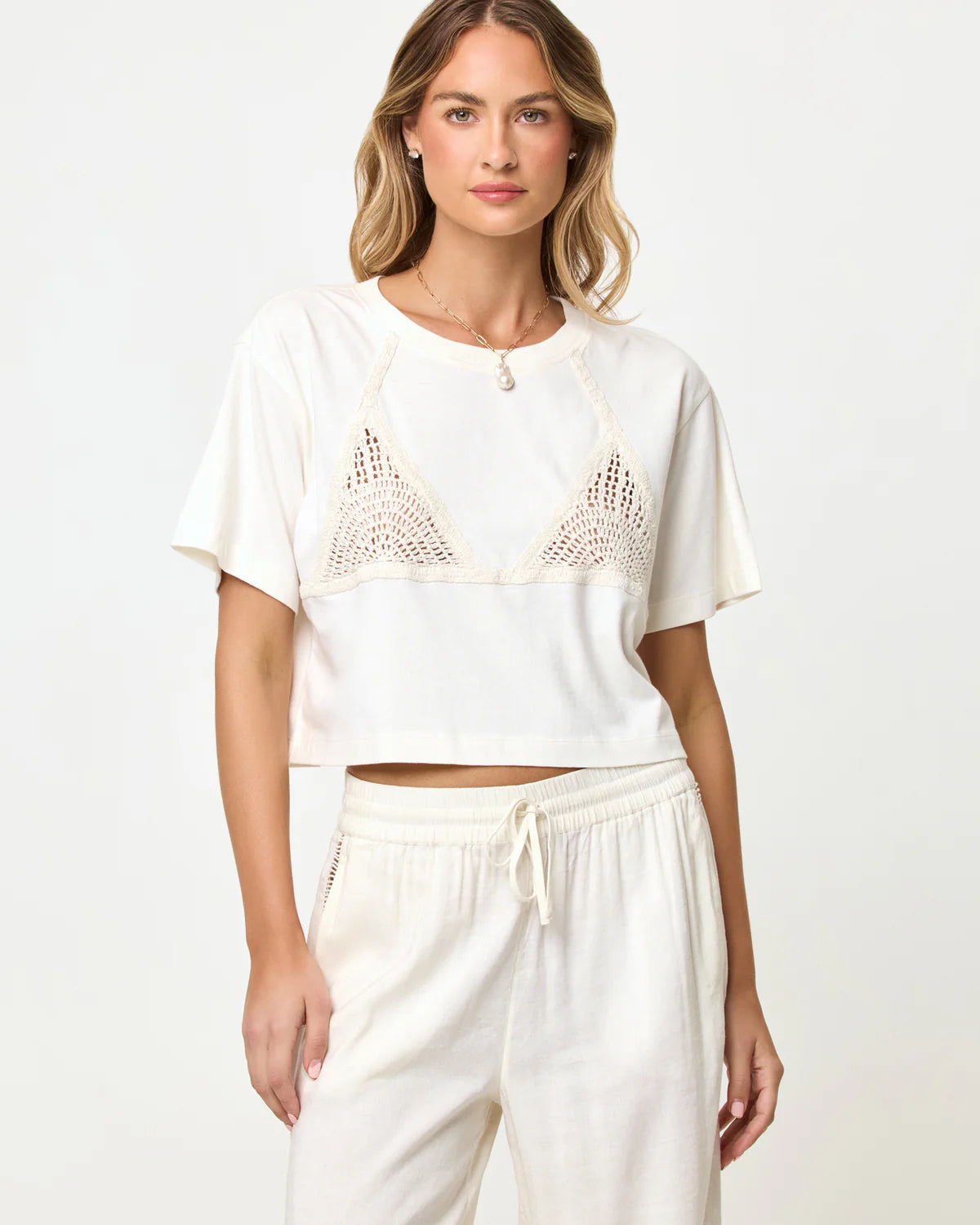CORE TOP in Cream/Natural