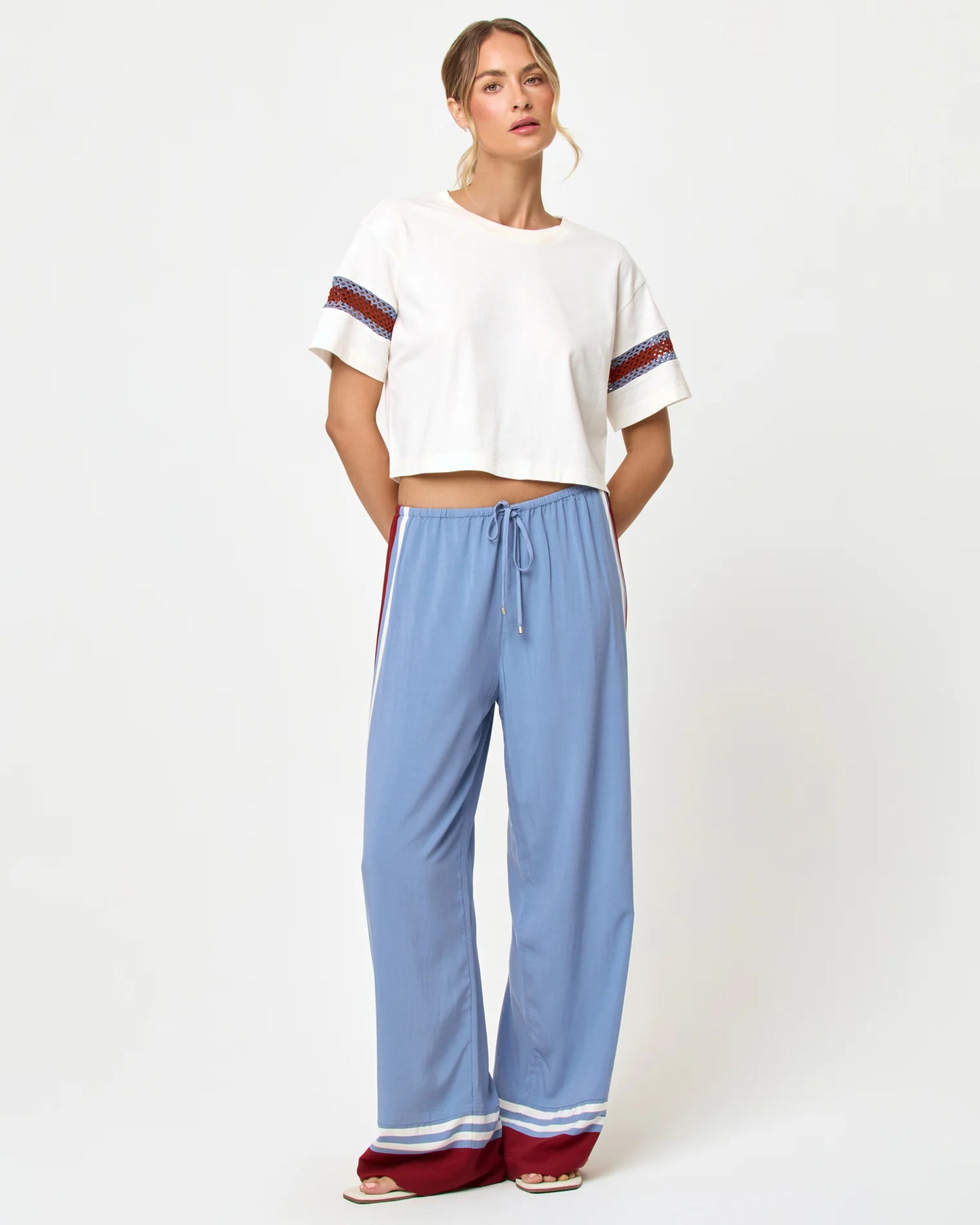 CORE TOP in Chambray/Dusty Fig