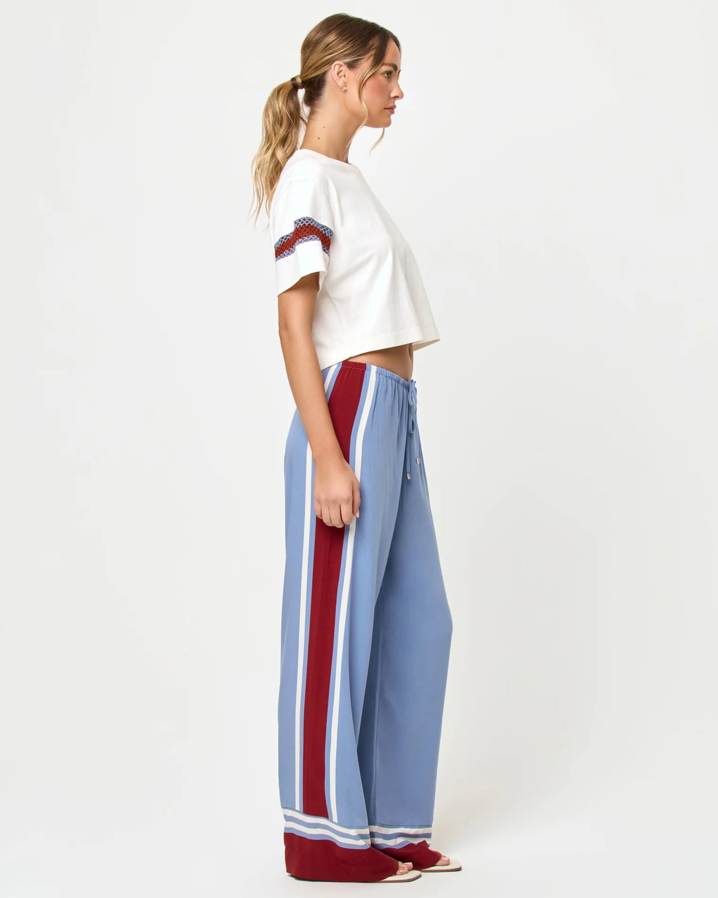 CORE TOP in Chambray/Dusty Fig