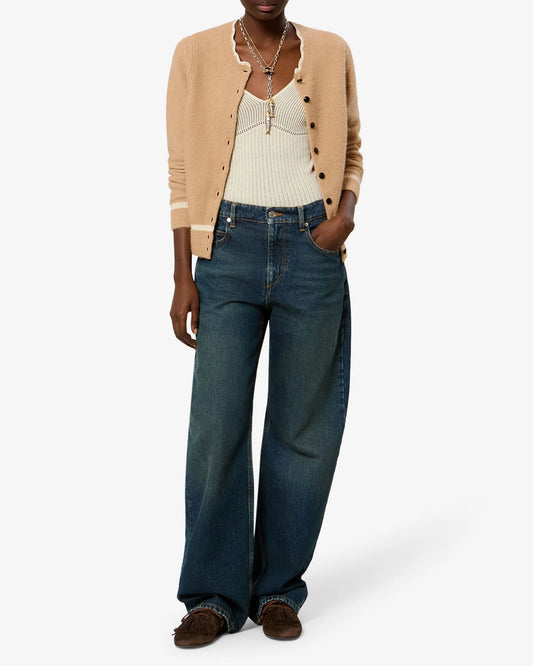 NAIA CARDIGAN in Camel