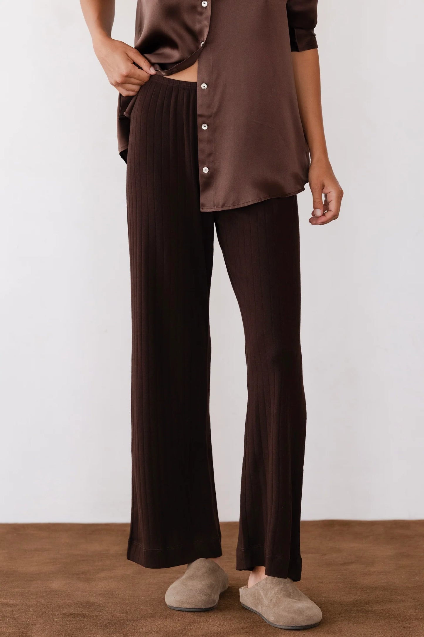 Pointelle Simple Crop Pant