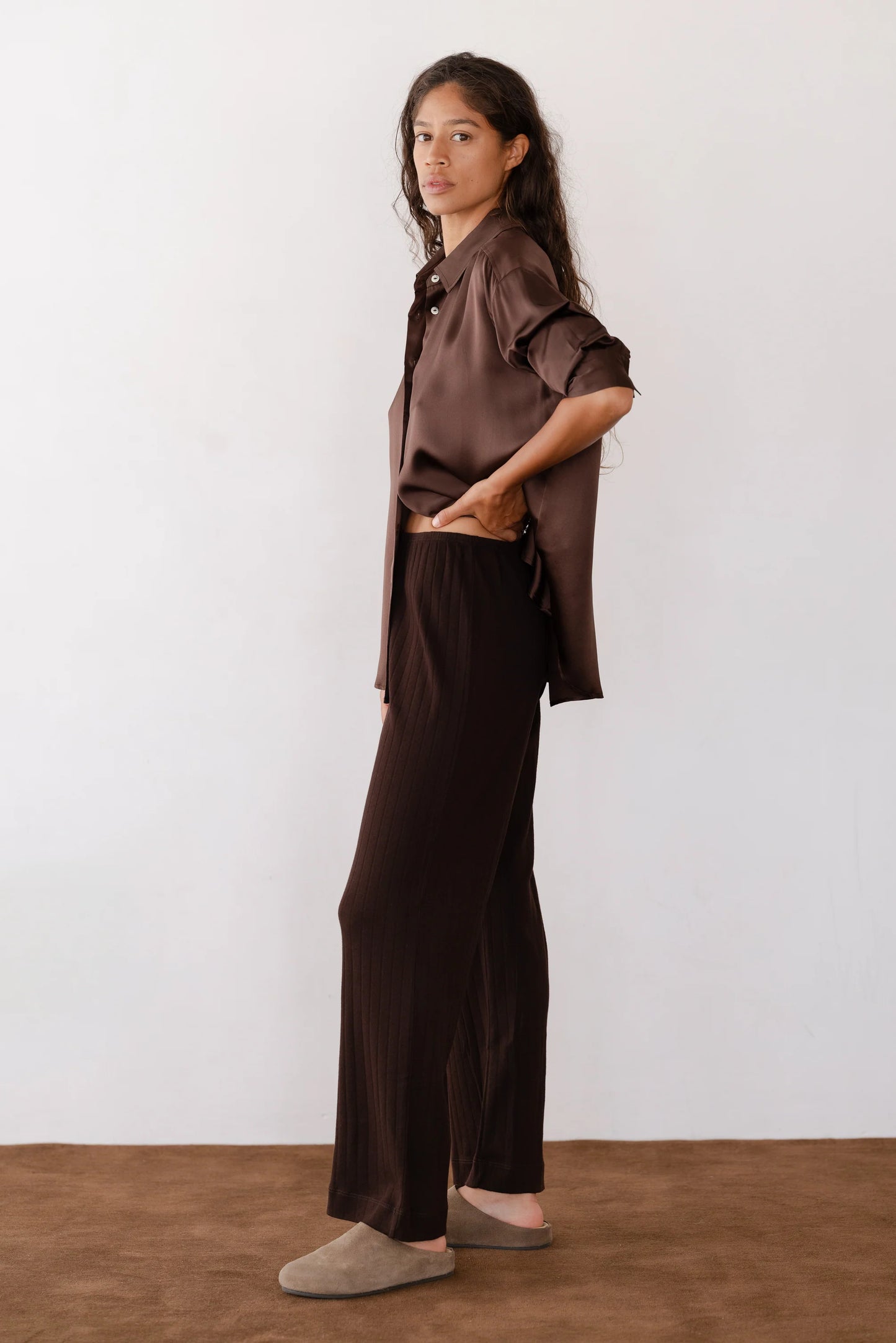 Pointelle Simple Crop Pant