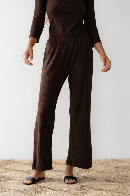 Pointelle Simple Crop Pant