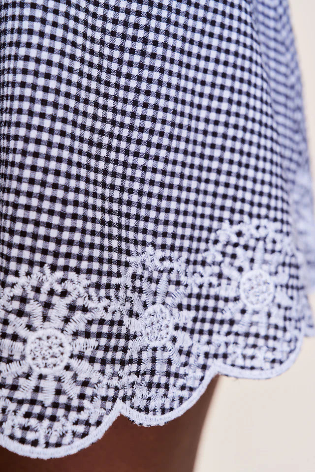 Maelle Gingham Mini Skirt