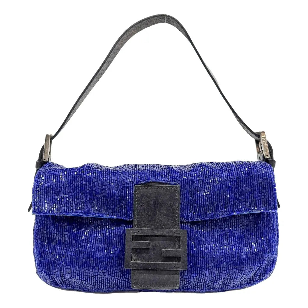 Blue Beaded Baguette