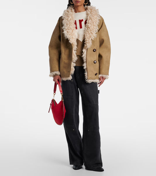 Clea Coat in Taupe