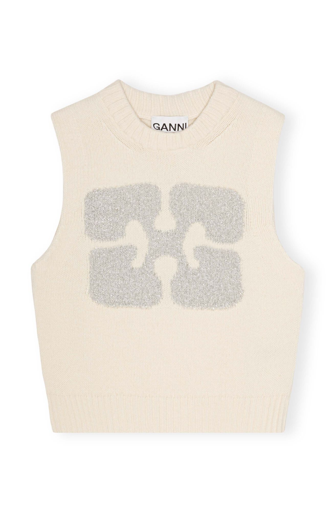 Graphic Wool Mix Vest