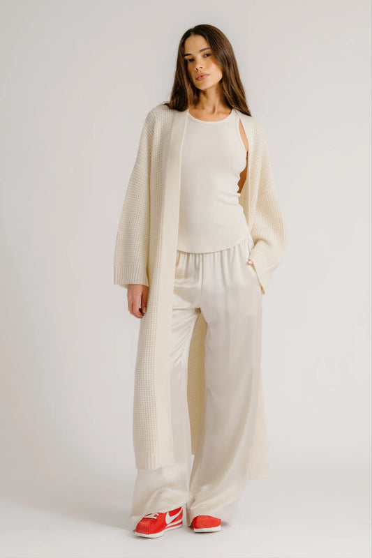 CEDAR C SLOUCHY DUSTER in Gardenia