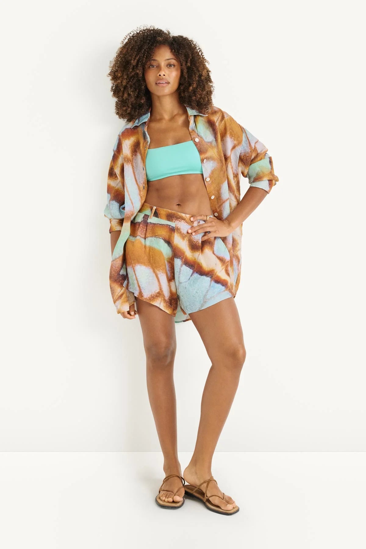 PLAYA BOYFRIEND SHIRT in Malachite Butterfly