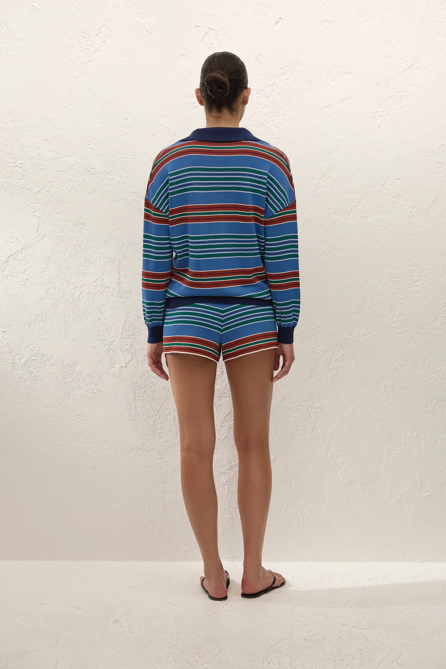 HARLOW OVERSIZED POLO in Juan Stripe