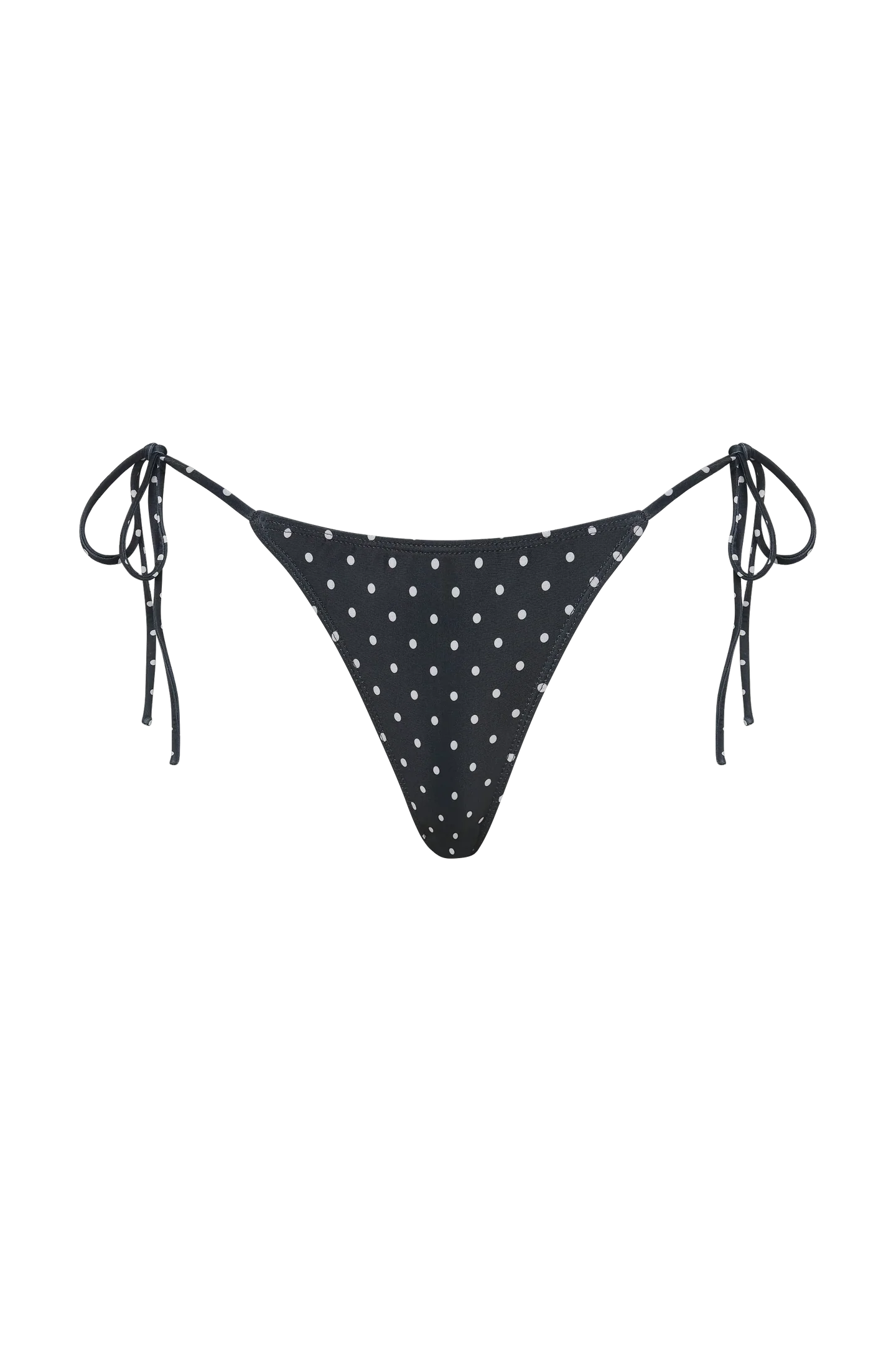 LEO BIKINI BOTTOM in Lola Black and Cream Polka Dot
