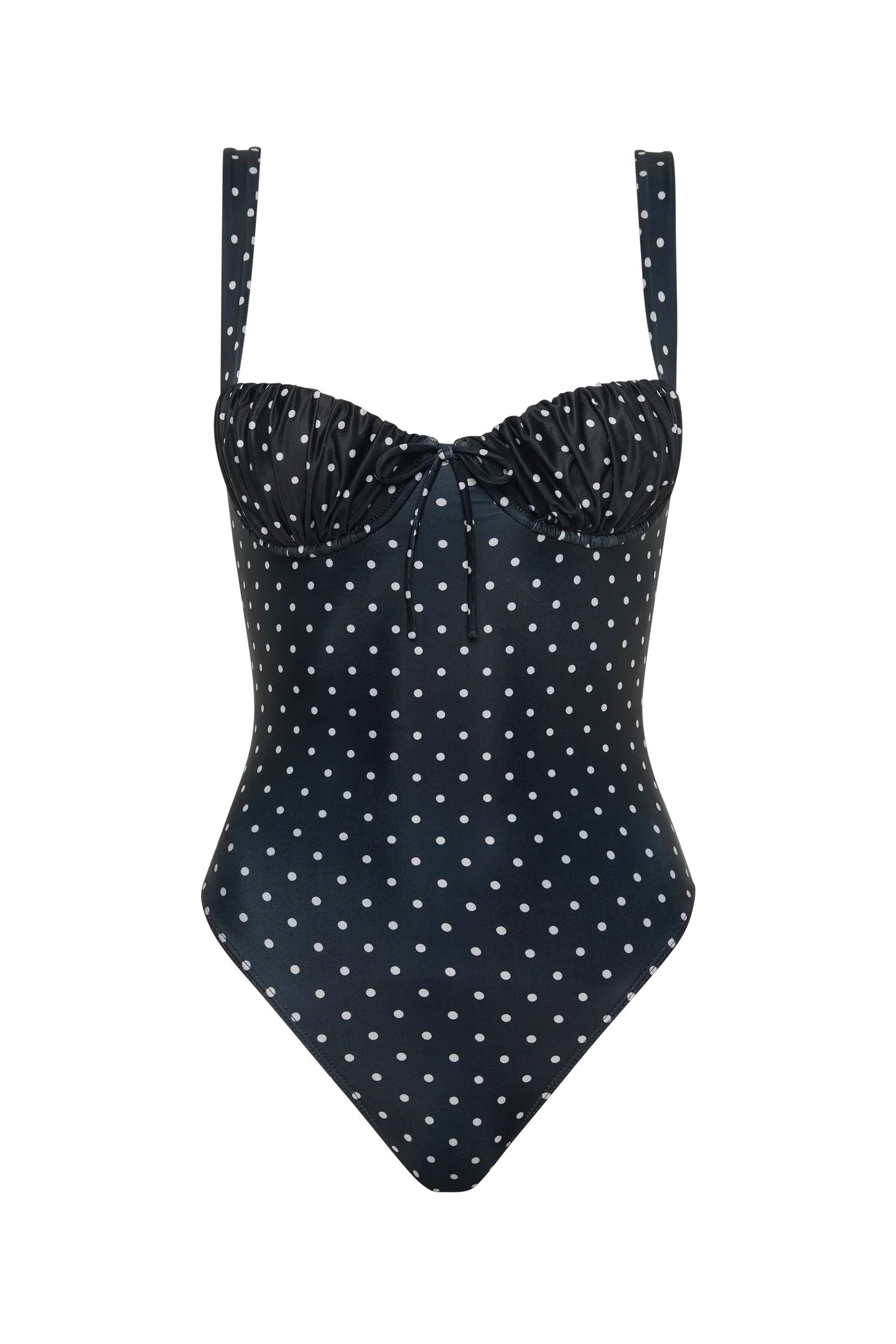DINARD ONE PIECE in Lola Black and Cream Polka Dot