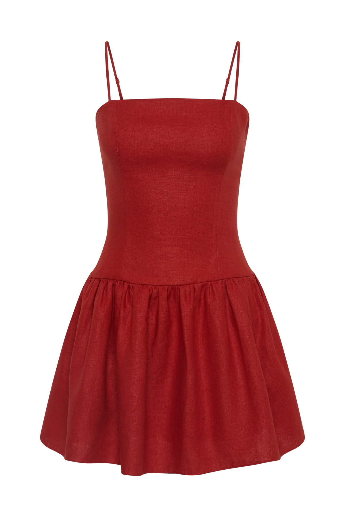 UMA MINI DRESS in Chili