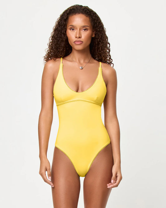 POSIE ONE PIECE in Ditsy Yellow