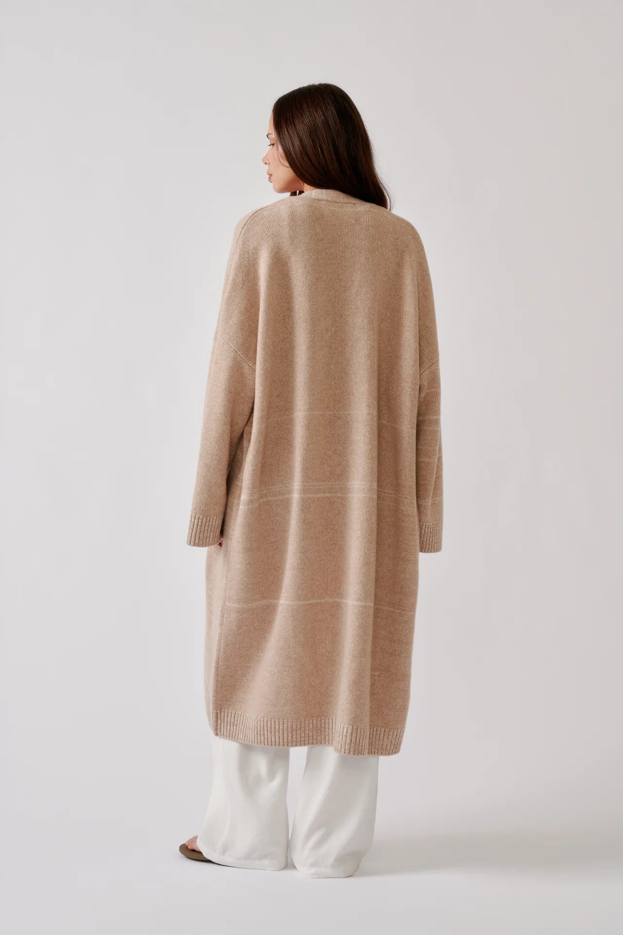 CEDAR C SLOUCHY DUSTER in Dune Heather