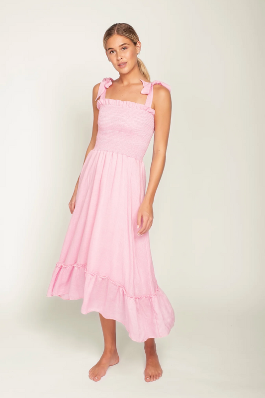 Eddie Midi Dress French Rose