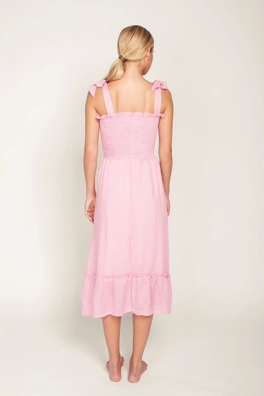 Eddie Midi Dress French Rose