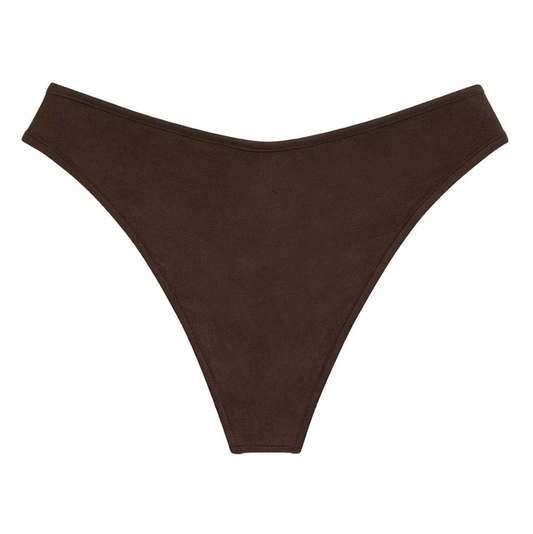 Espresso Suede Lulu Bikini Bottom