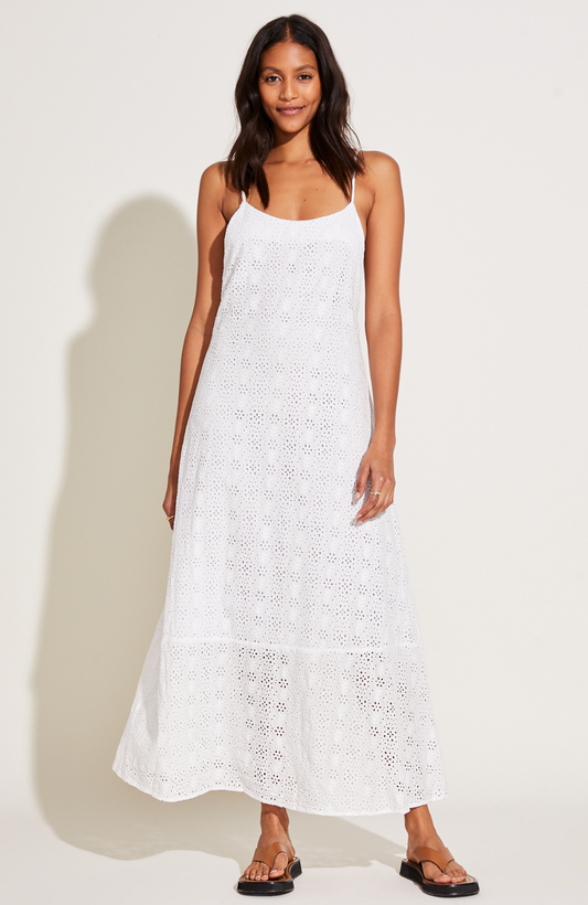 Mari Maxi Dress White Eyelet