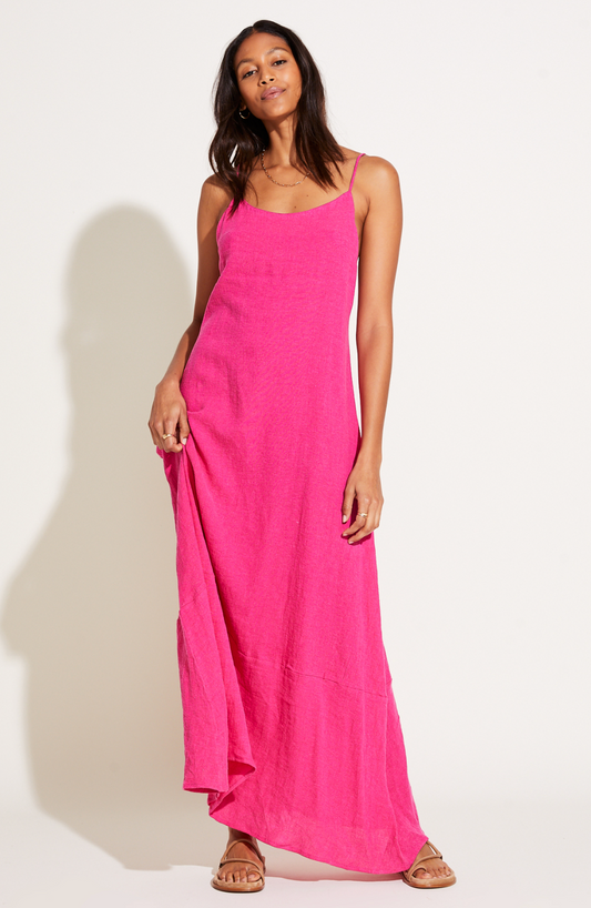 Mari Maxi Dress Zinnia Crinkle Linen