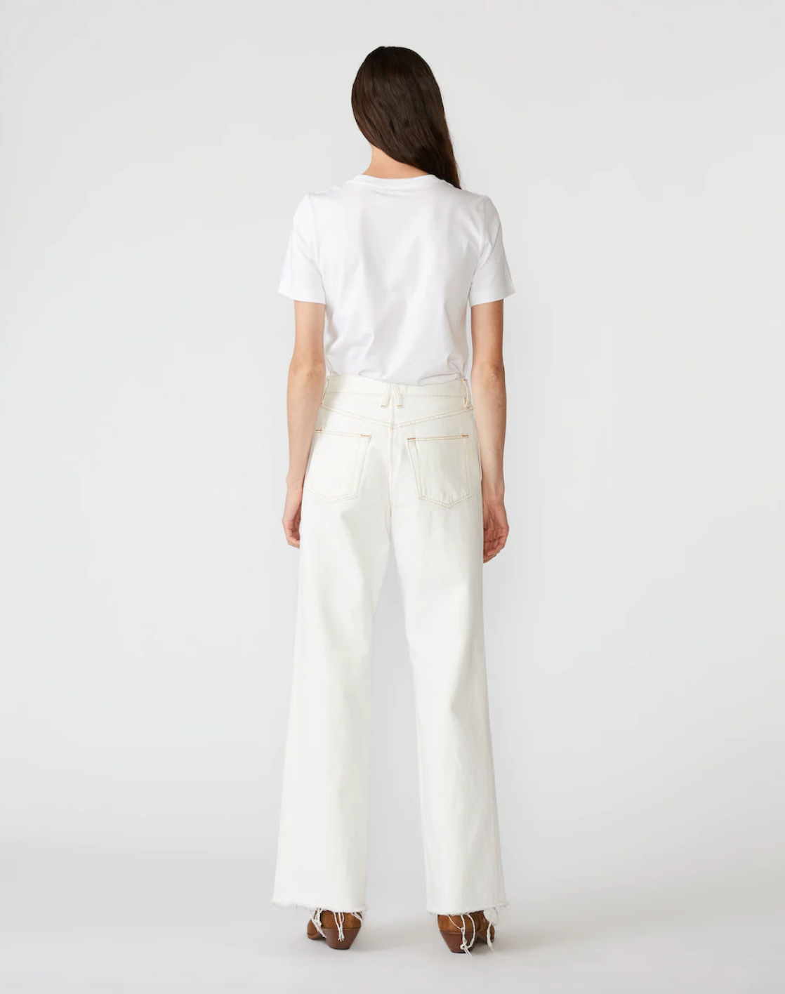 Grace Crop Jeans in White