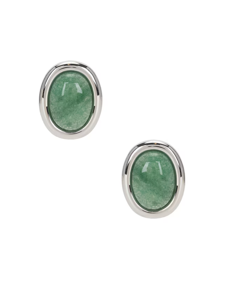 Sunset Stone Studs in Green