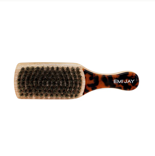 MINI BOAR BRISTLE BRUSH in Tortoise