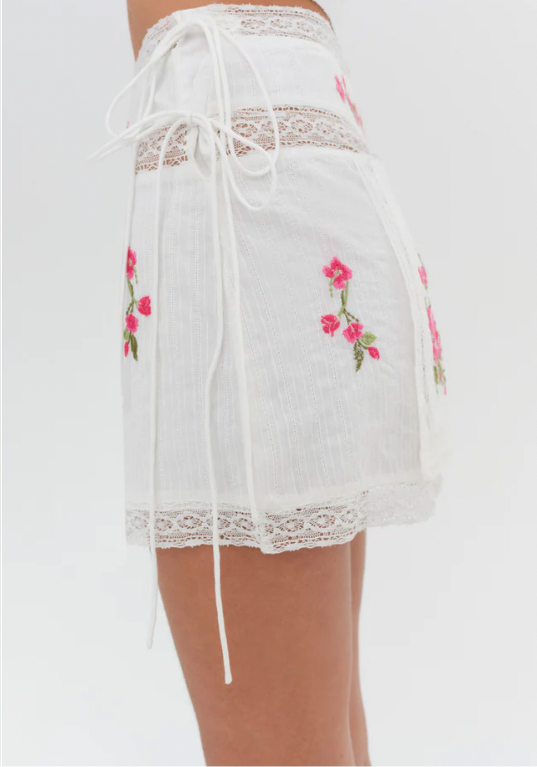 Jolene Embroidered Mini Skirt