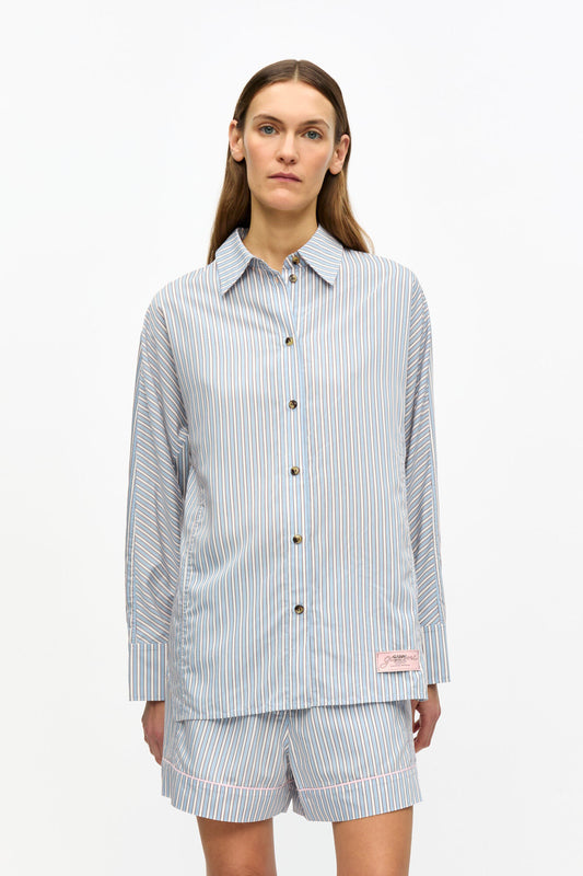 Soft Chambray Candy Striped Shirt