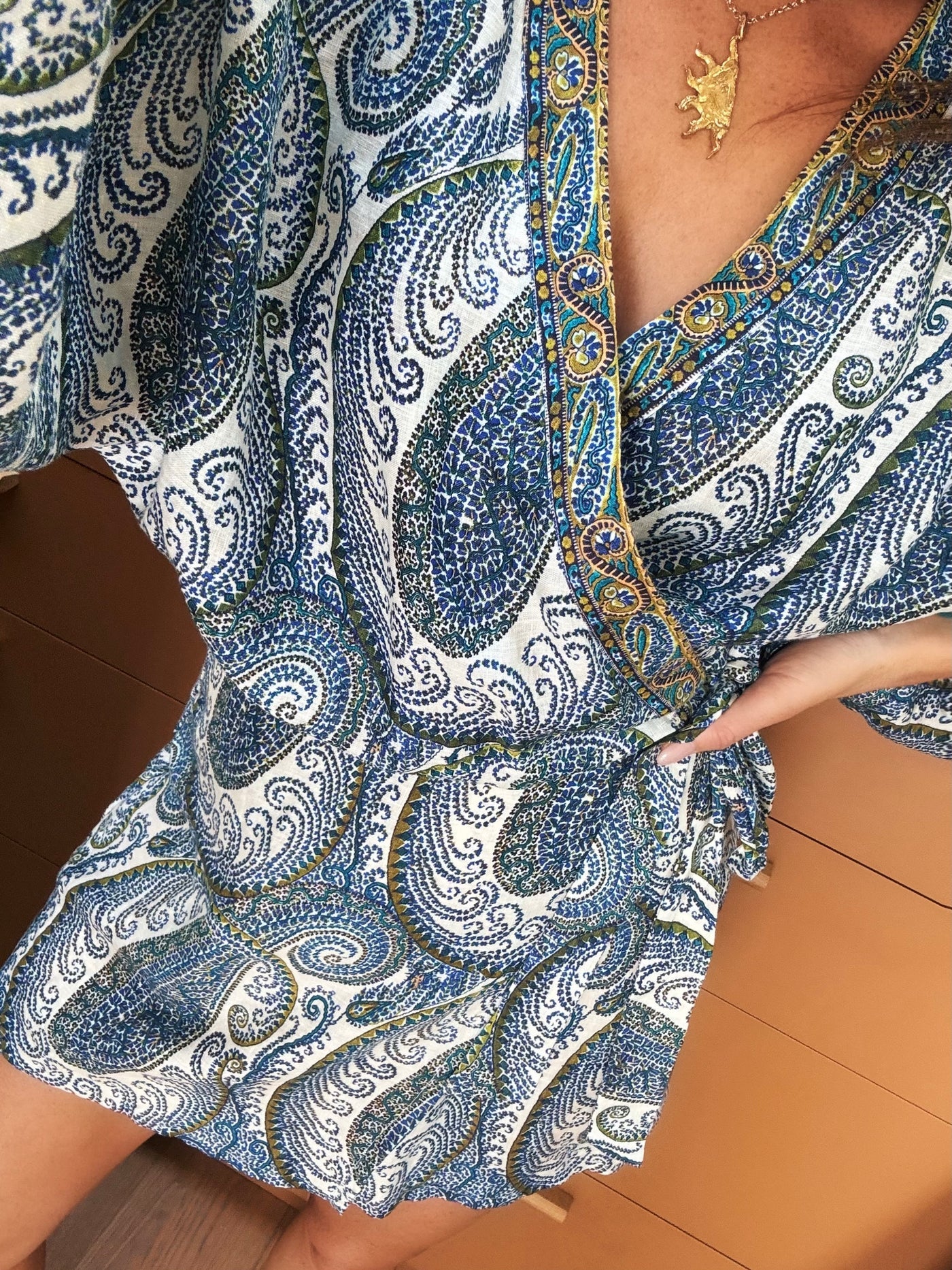 Arcadia Paisley Robe Dress