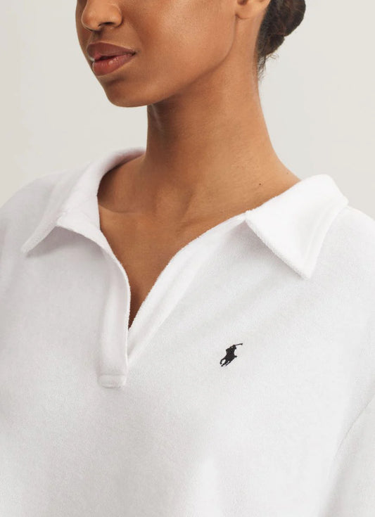 Collar Shirt and Short in White