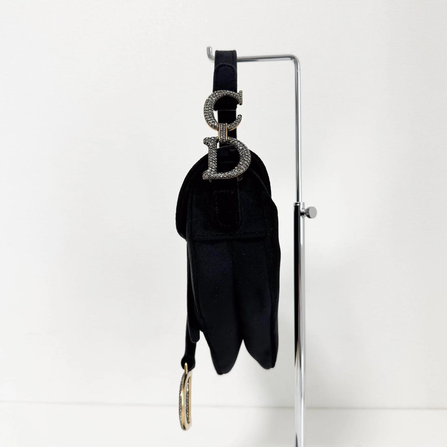 Velvet Saddle with Rhinestone Hardware