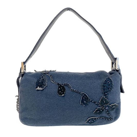 Baguette Cashmere Shoulder Bag