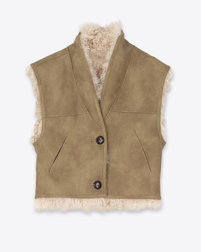 CLARA VEST in Taupe