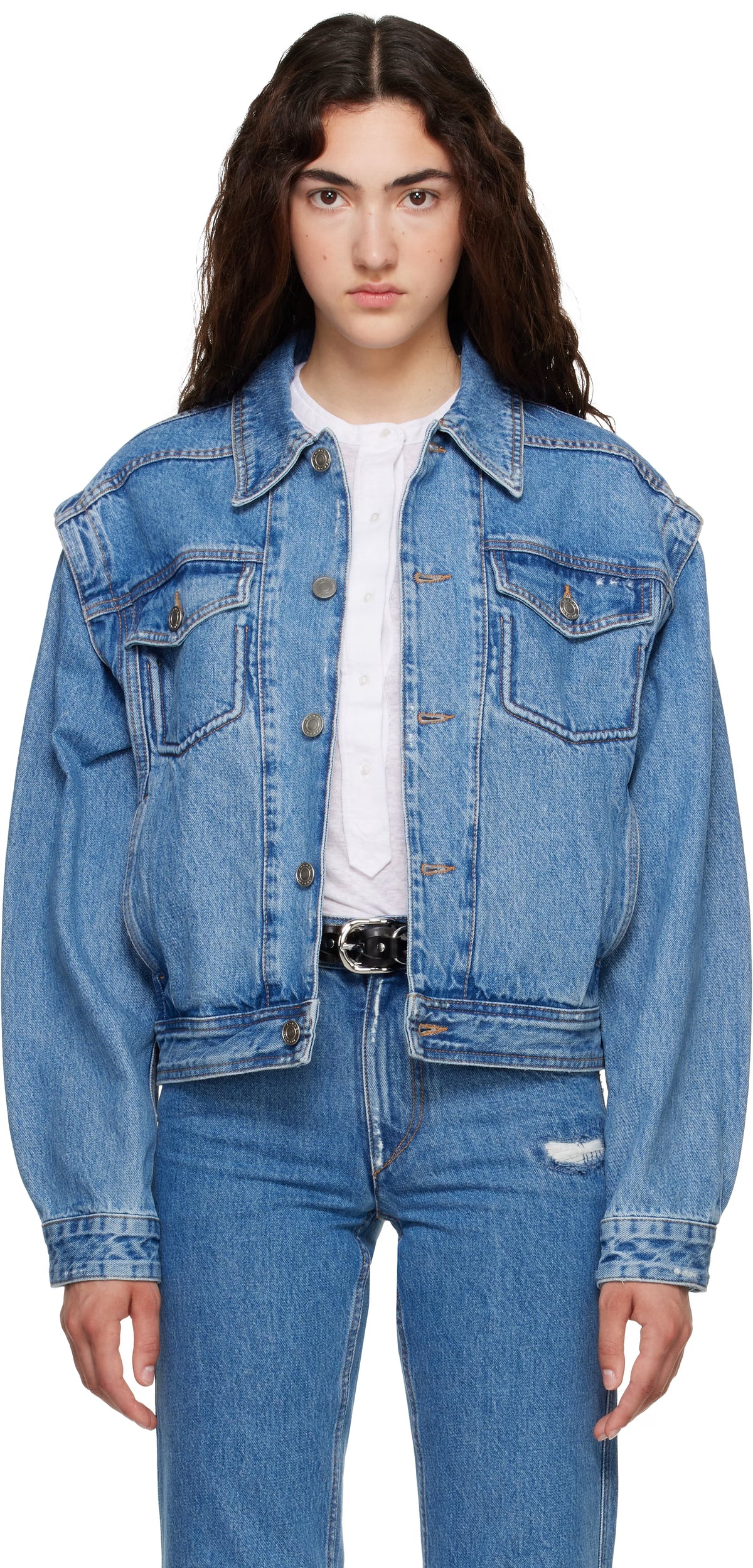 ZYMA JACKET in Light Blue