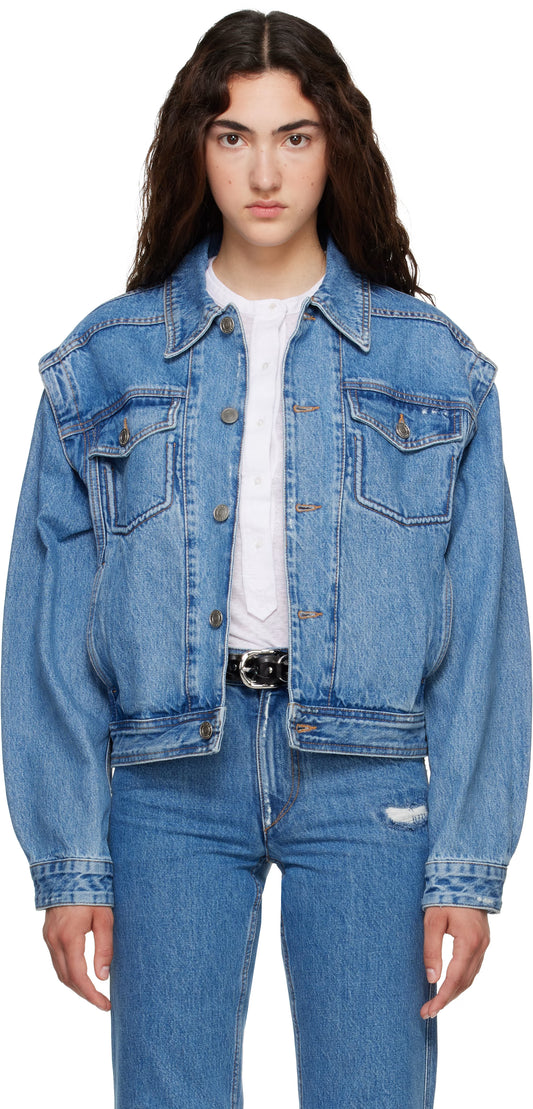 ZYMA JACKET in Light Blue