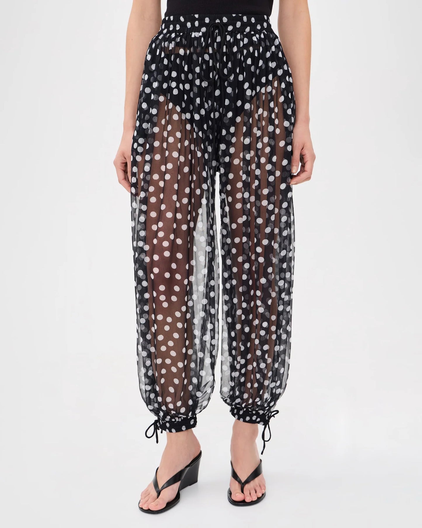 Ballon Pants Polka in Black Polka
