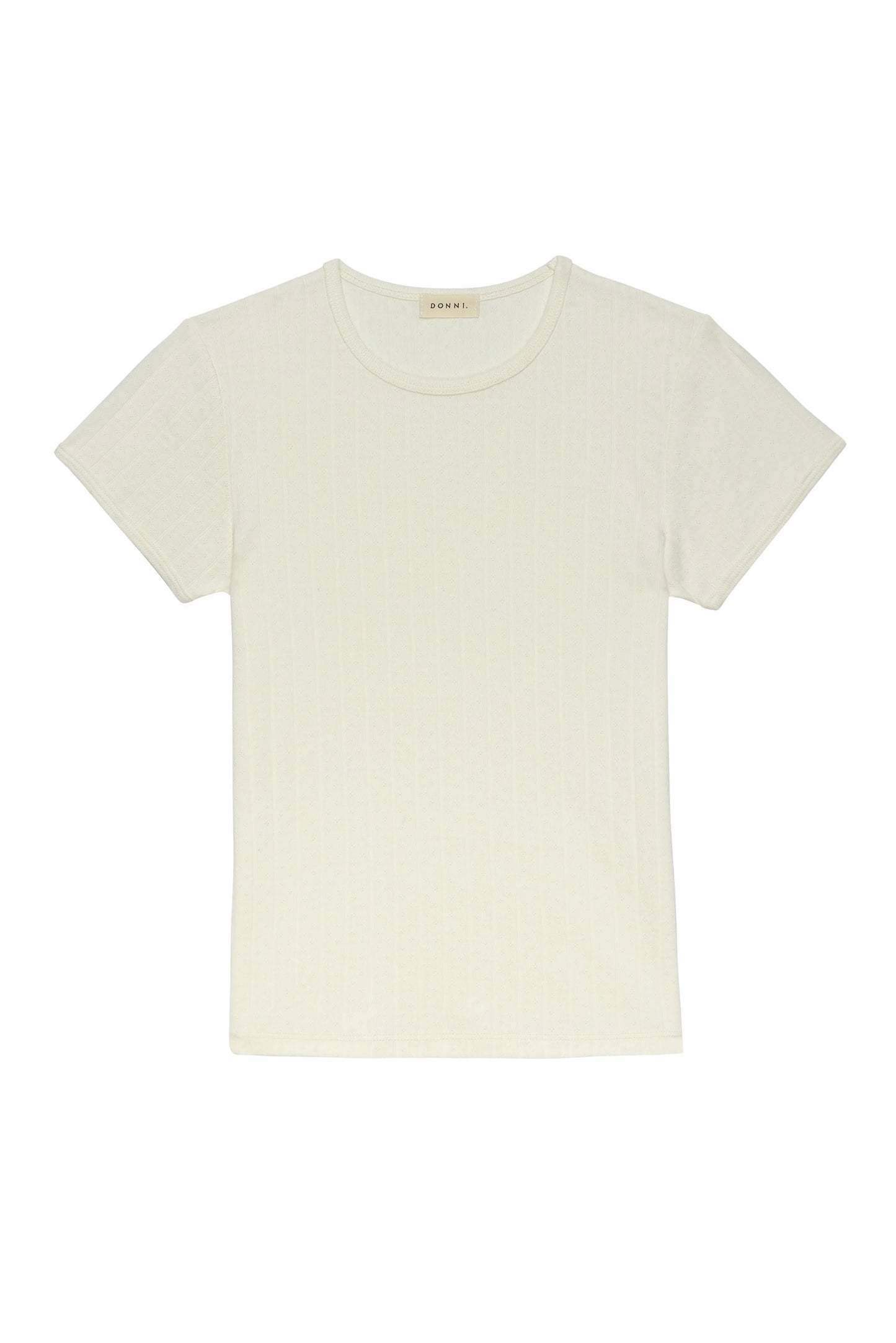 Pointelle Baby Tee