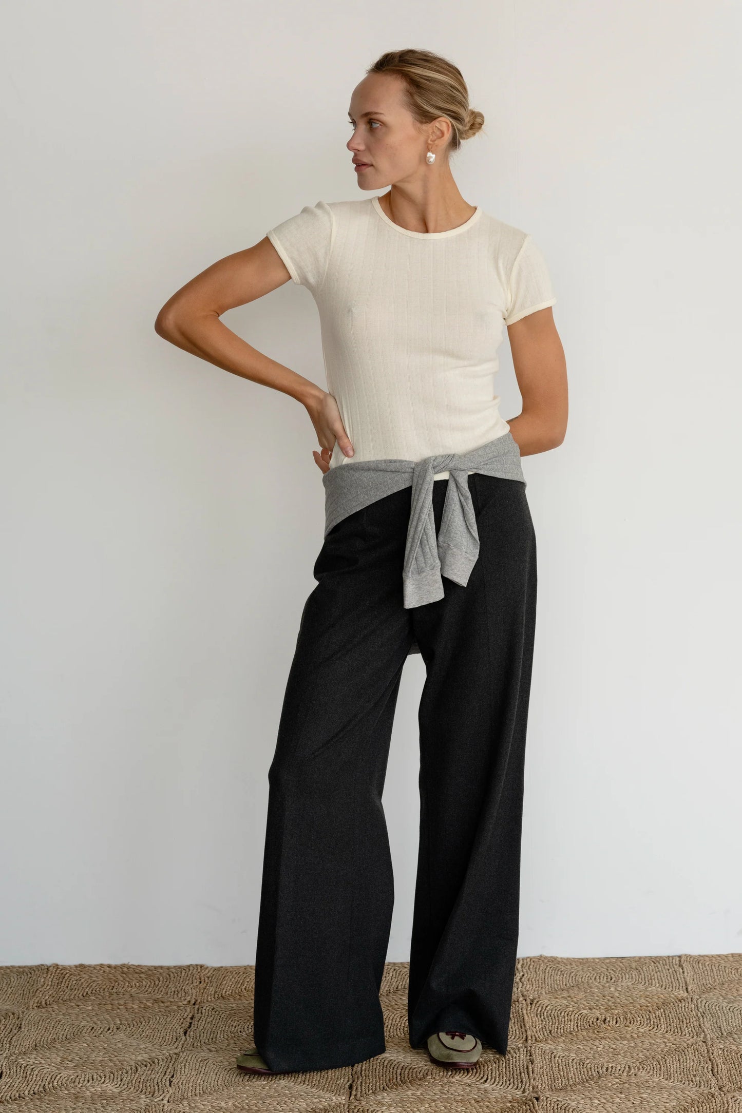 Pointelle Baby Tee