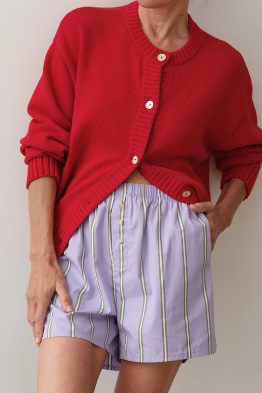 The Pop Boxer in Taro Stripe