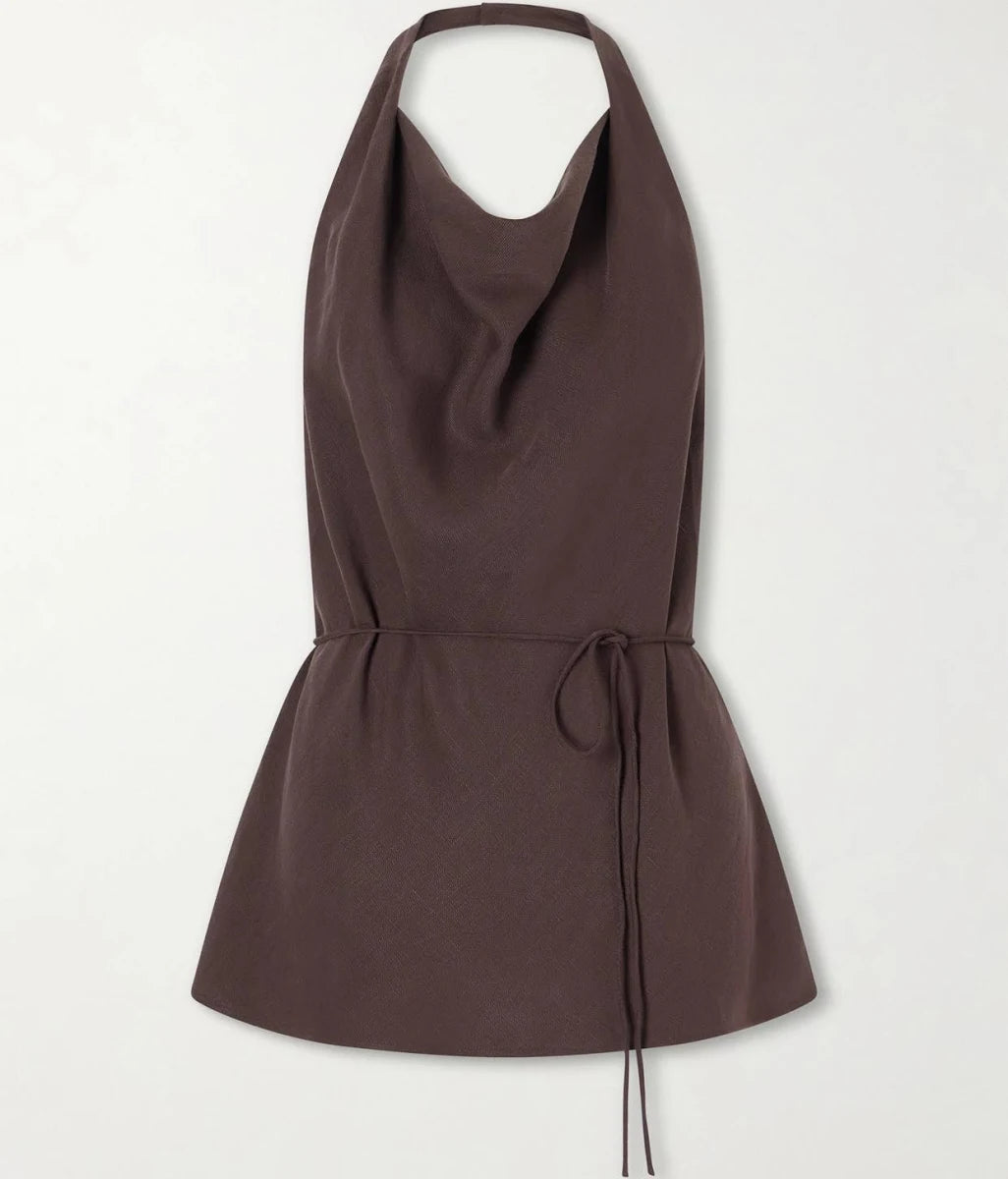 IZARO TOP in Chocolate
