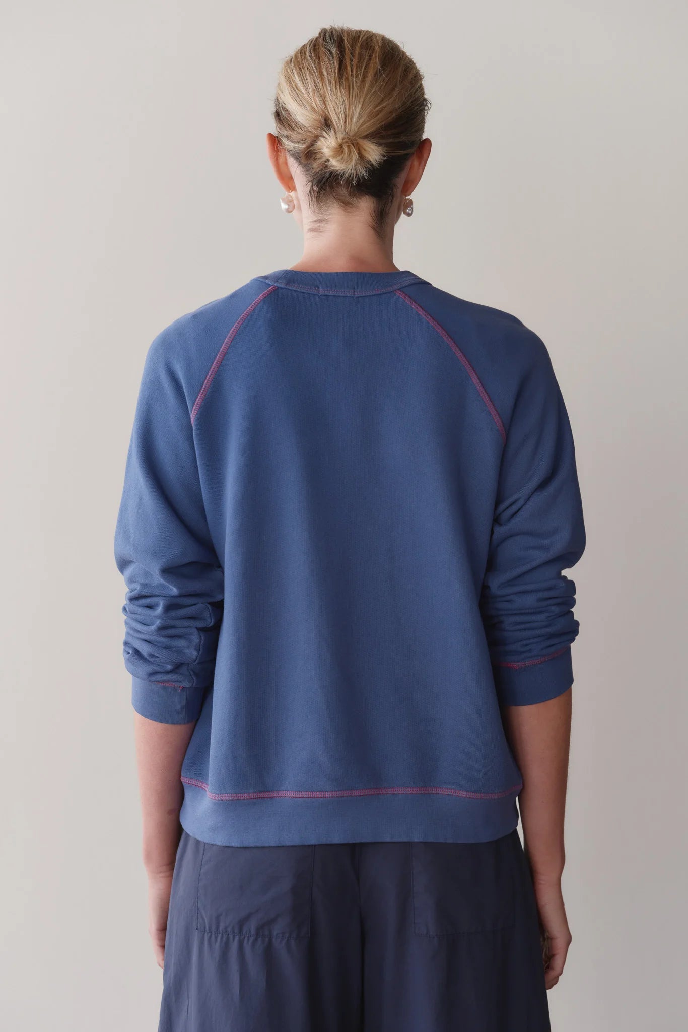 ECO-TERRY CONTRAST STITCH SWEATSHIRT