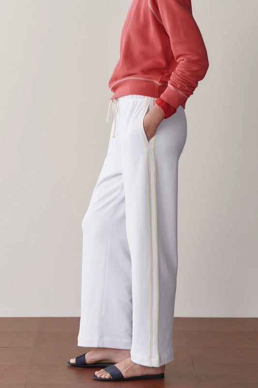 Eco Terry Stripe Crop Pant