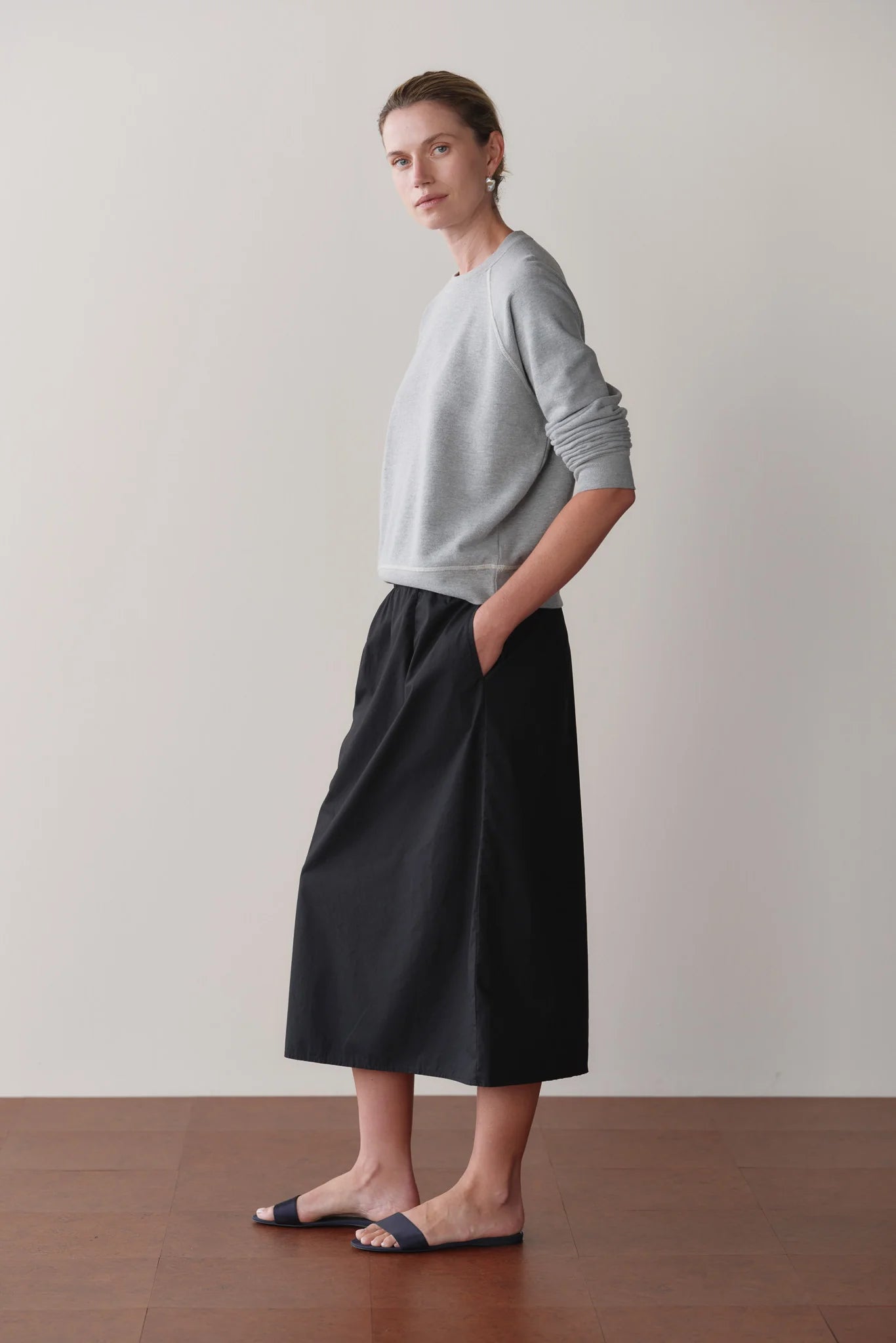 ECO-TERRY CONTRAST STITCH SWEATSHIRT