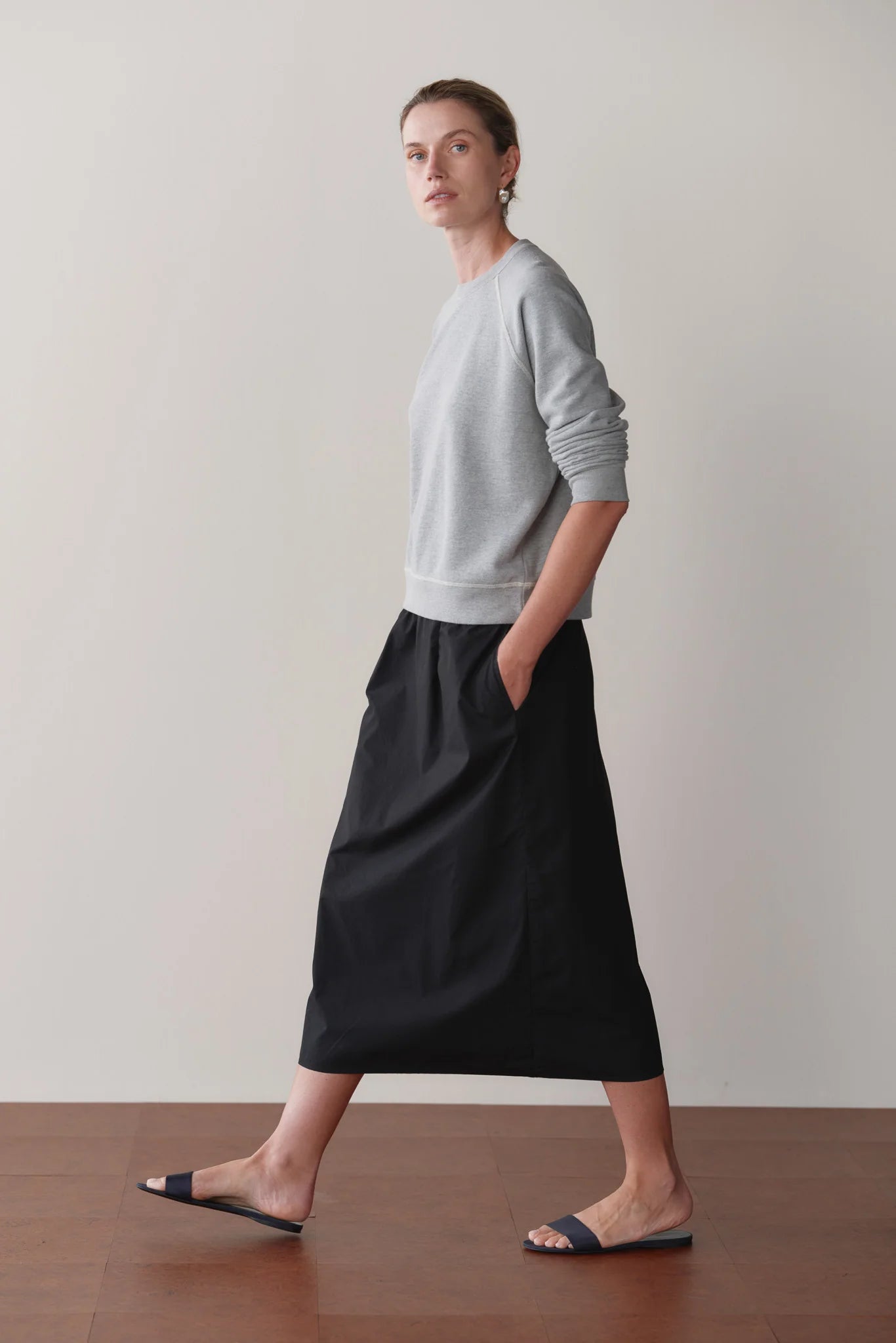 ECO-TERRY CONTRAST STITCH SWEATSHIRT