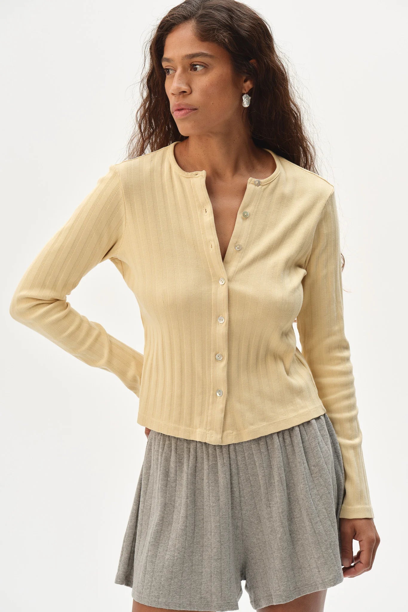 Varied Rib Cardigan