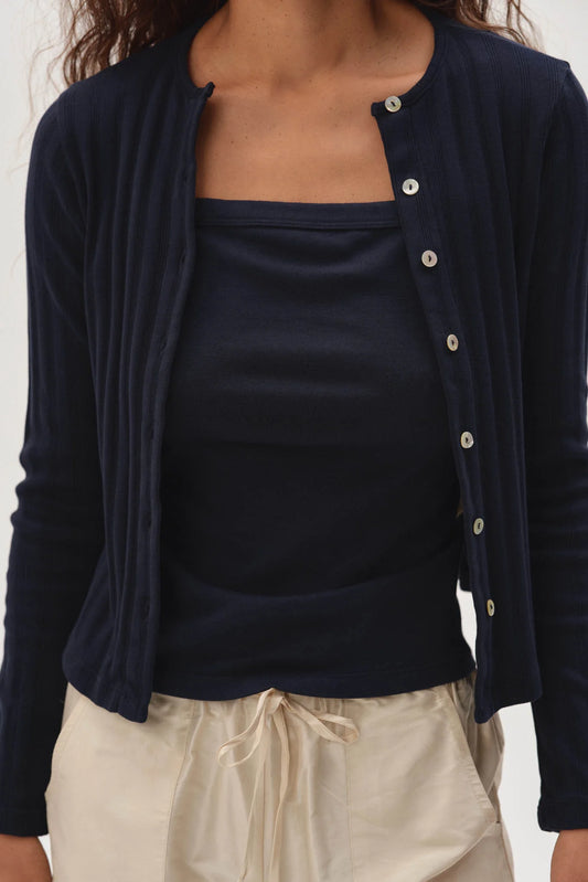 Varied Rib Cardigan