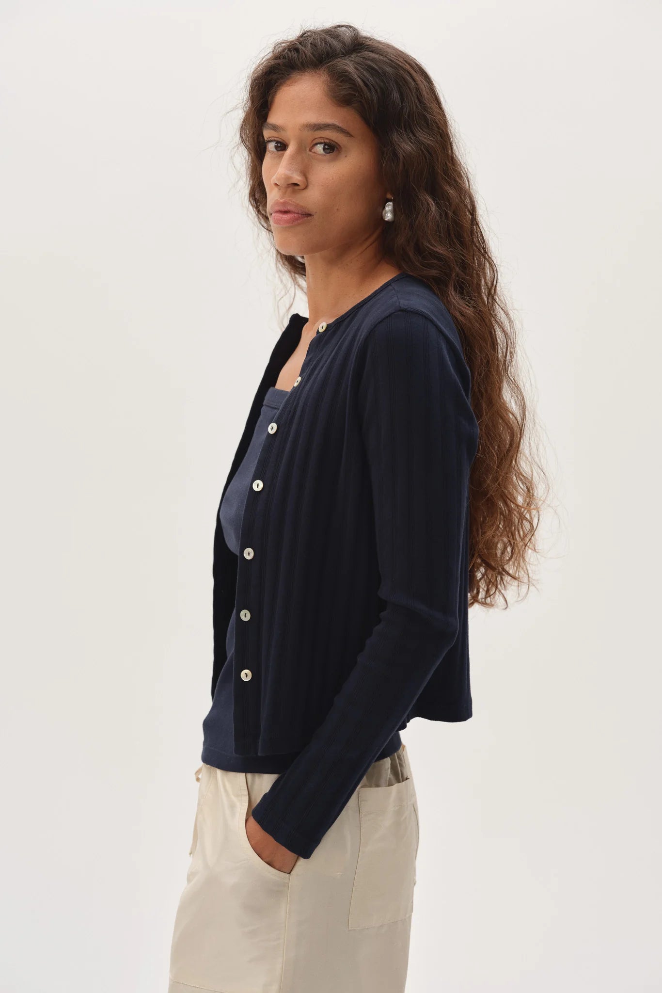 Varied Rib Cardigan